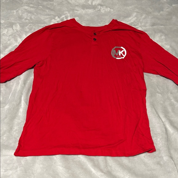 Michael Kors Red Long Sleeve Tee - Picture 1 of 1